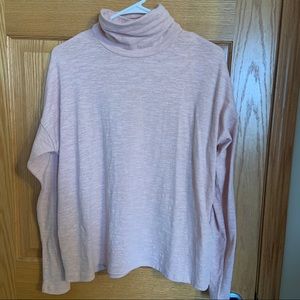 Madewell Light Pink Turtleneck Tee